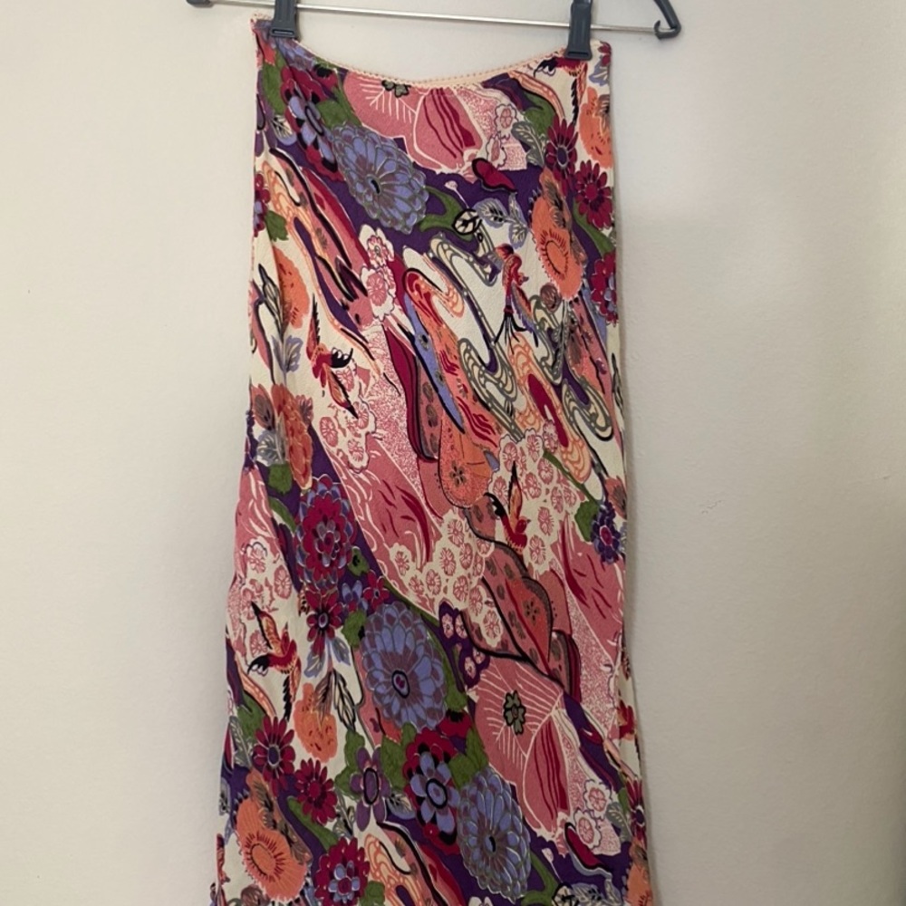 vintage floral skirt